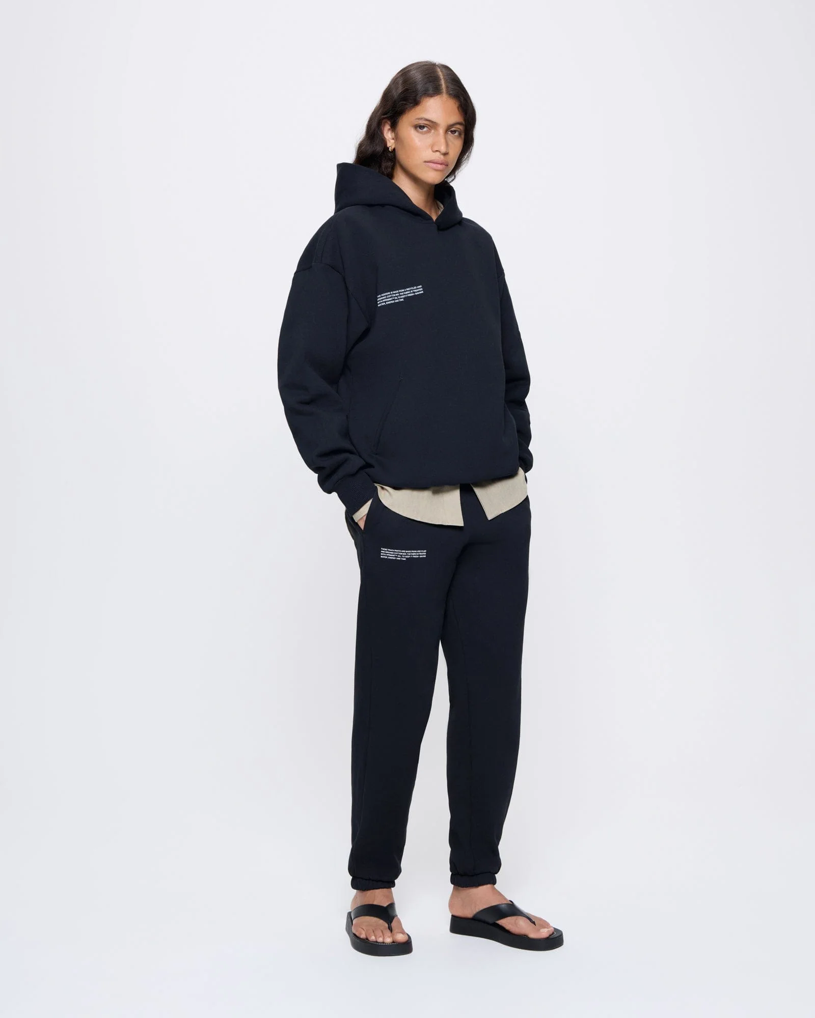 Womens 365 Heavyweight Hoodie—black - Image 3