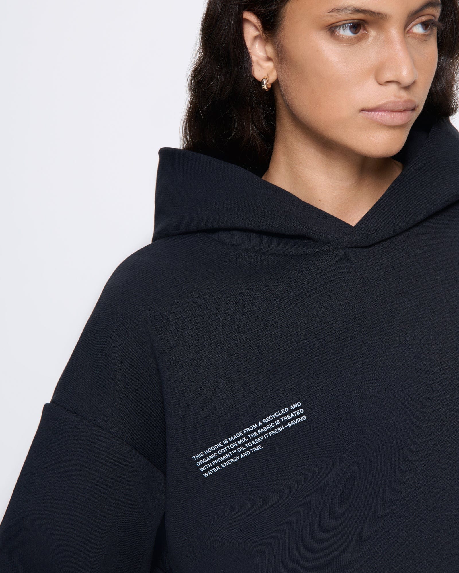 Womens 365 Heavyweight Hoodie—black - Image 4