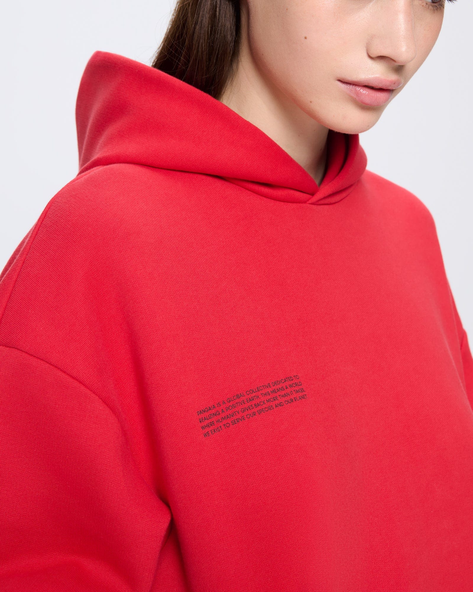 Womens 365 Heavyweight Hoodie—Goji Red - Image 3