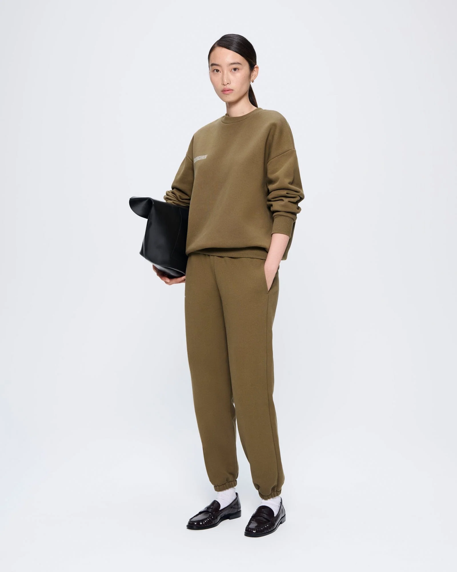 Womens 365 Heavyweight Sweatshirt—Soil Brown - Image 3