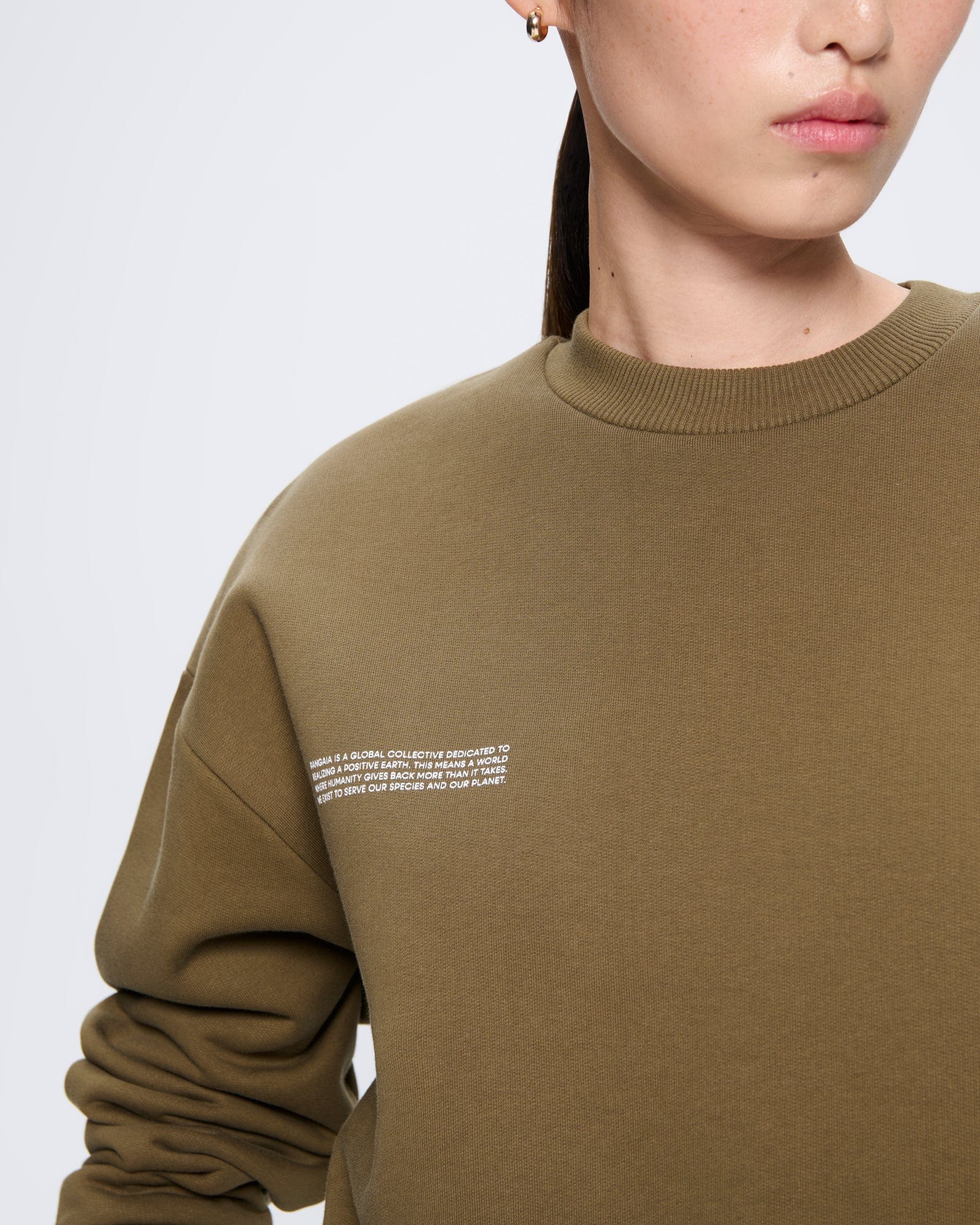 Womens 365 Heavyweight Sweatshirt—Soil Brown - Image 4