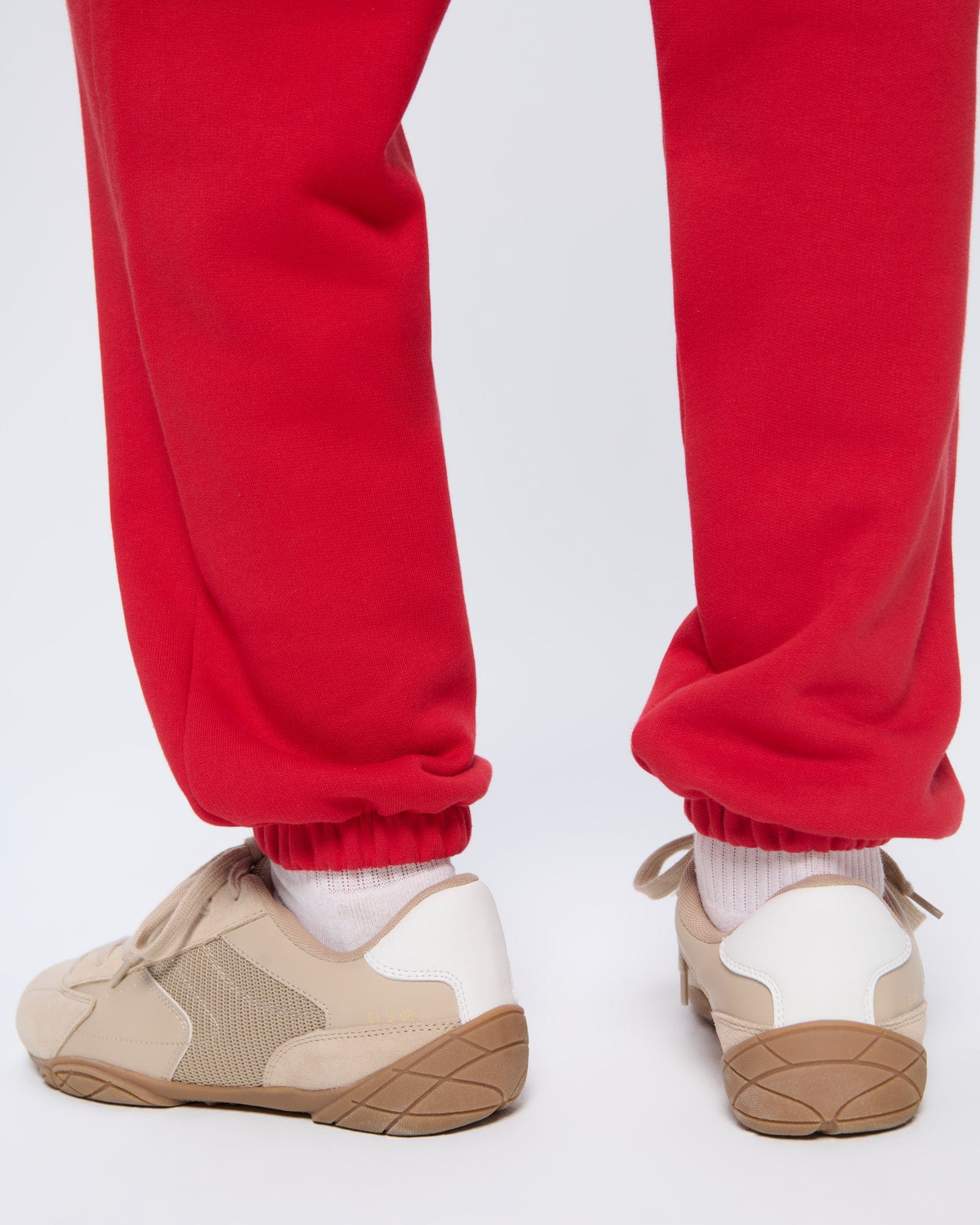 Womens 365 Heavyweight Track Pants—Goji Red - Image 4