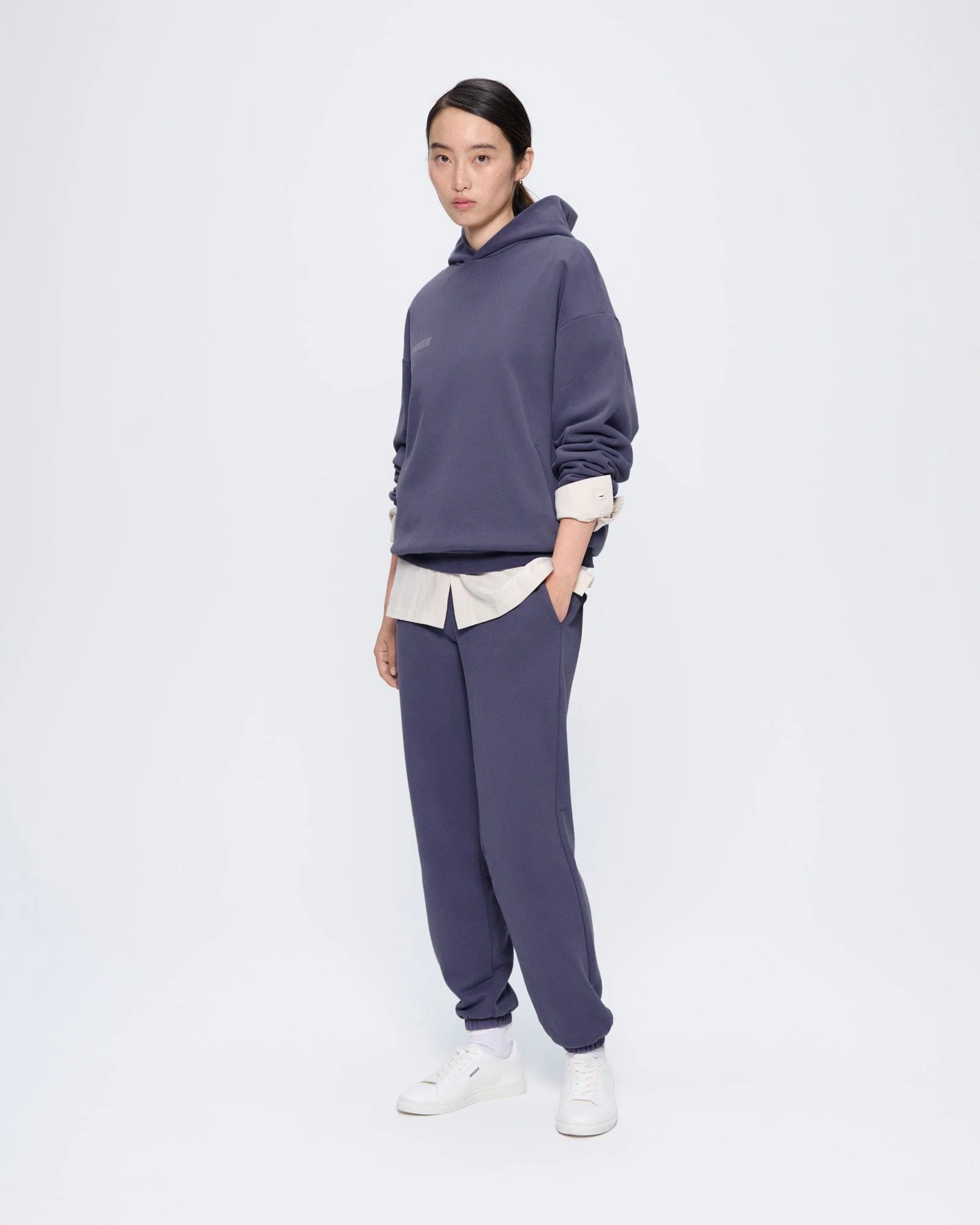 Womens 365 Midweight Hoodie—Slate Blue - Image 3