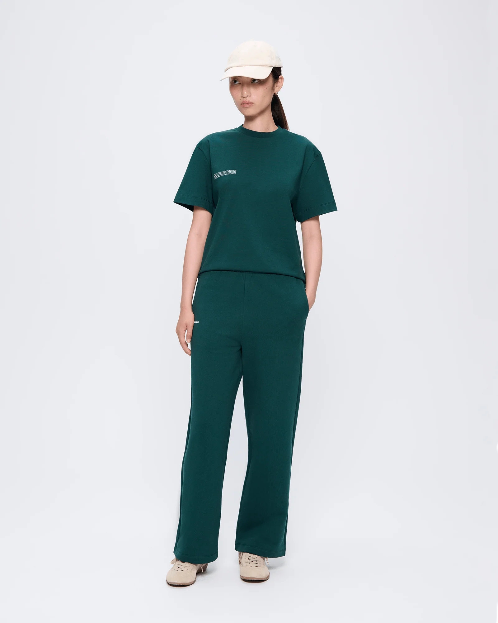Womens 365 Midweight T-shirt—Foliage Green - Image 3