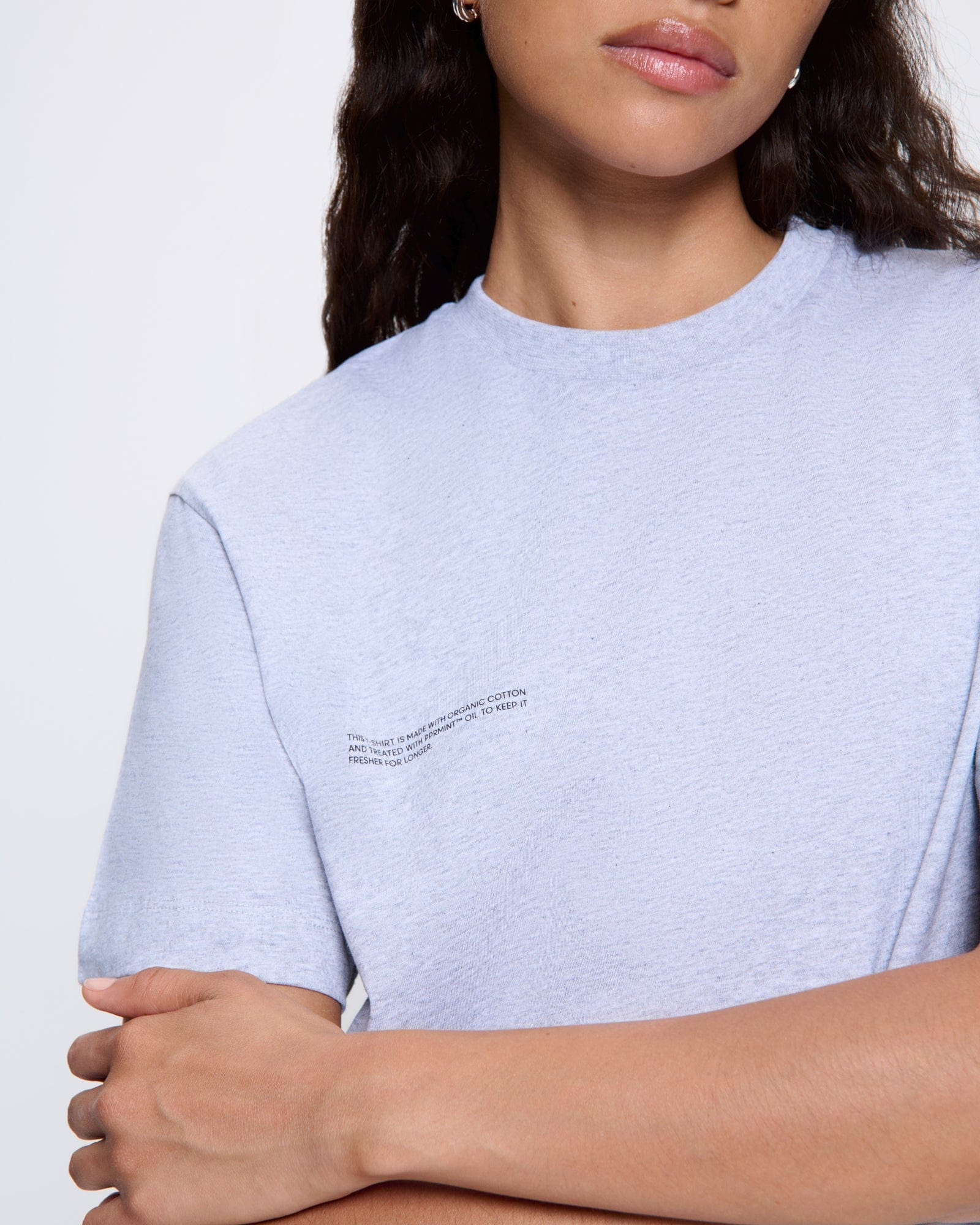 Womens 365 Midweight T-shirt—grey marl - Image 4