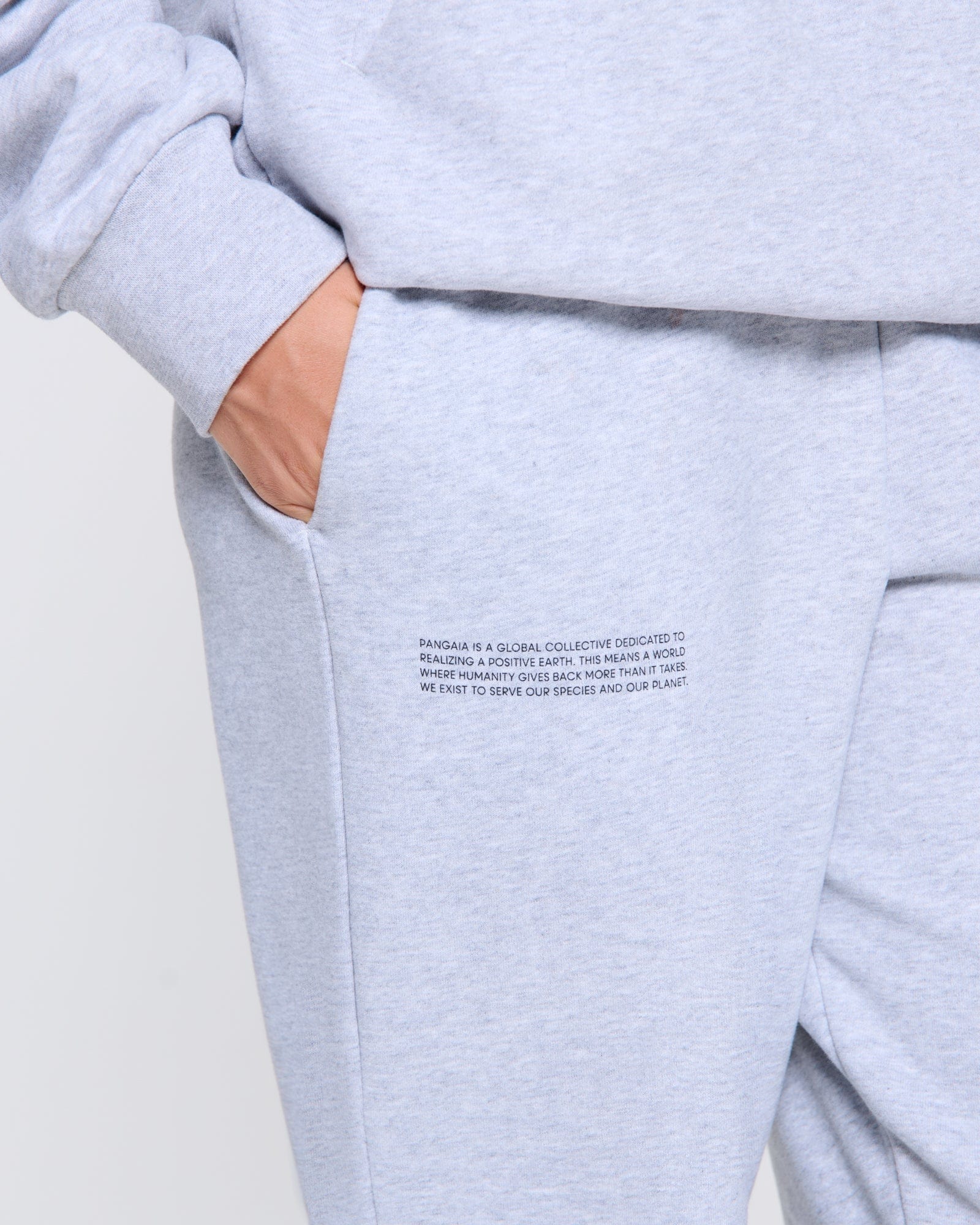 Womens 365 Midweight Track Pants—grey marl - Image 4