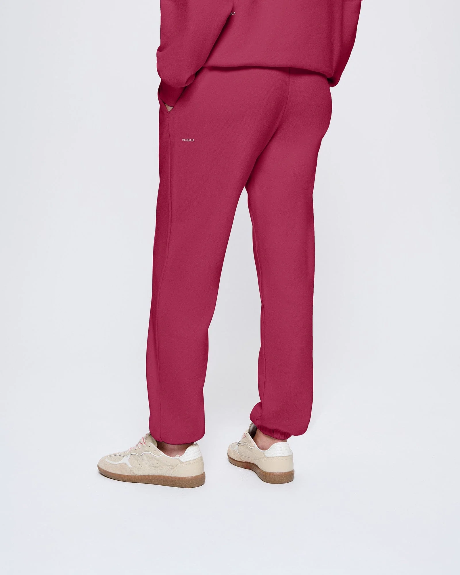 Womens 365 Midweight Track Pants—Milkyway Maroon - Image 5