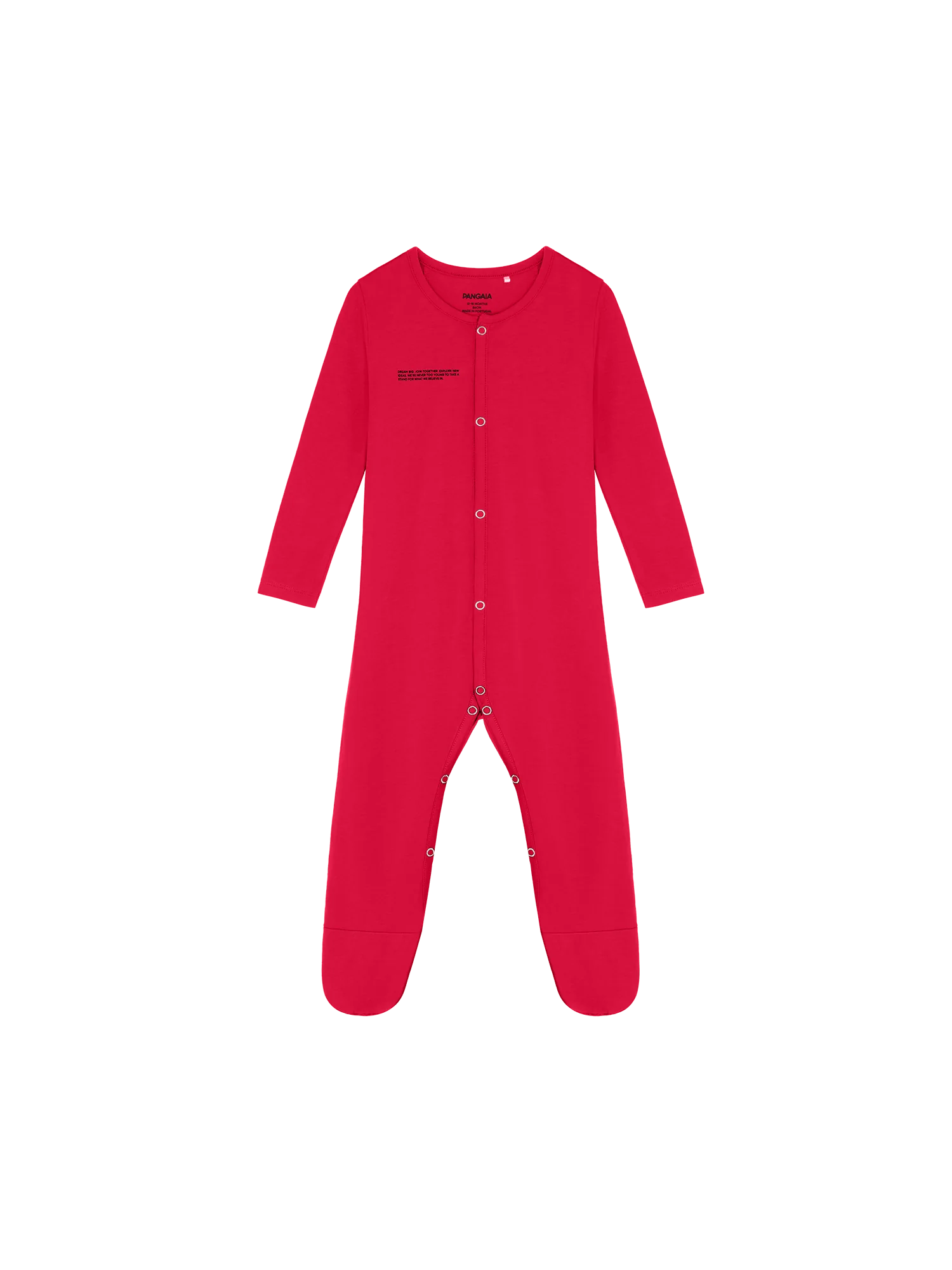 Baby 365 Lightweight Babygrow—goji red