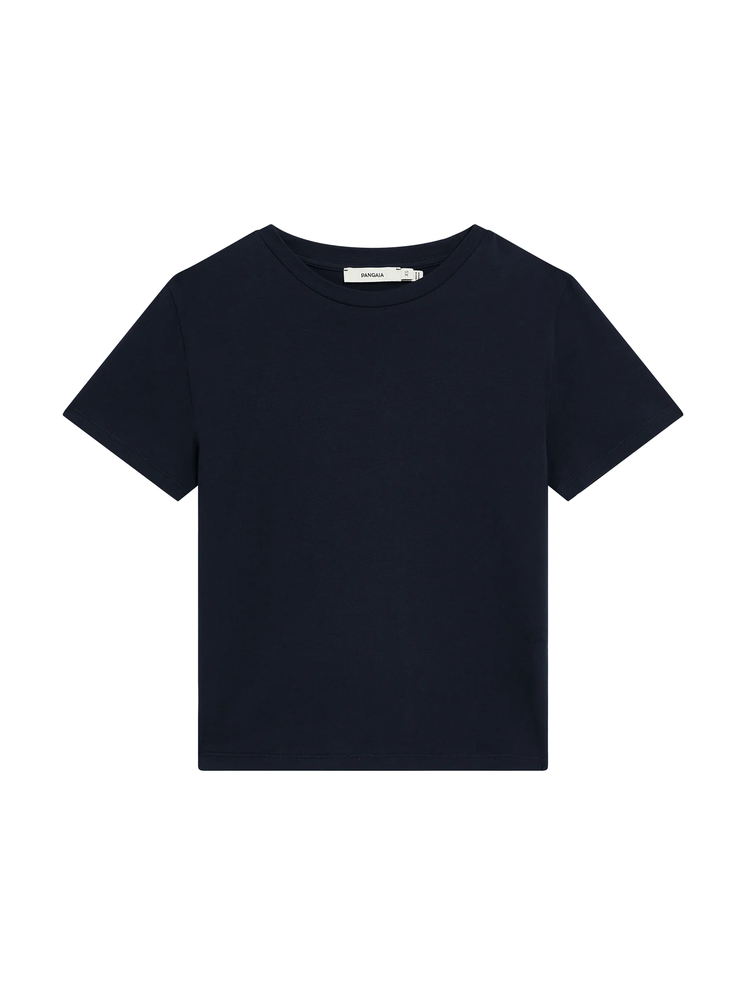 Womens Cotton-Stretch Slim T-Shirt—Midnight Navy - Image 2