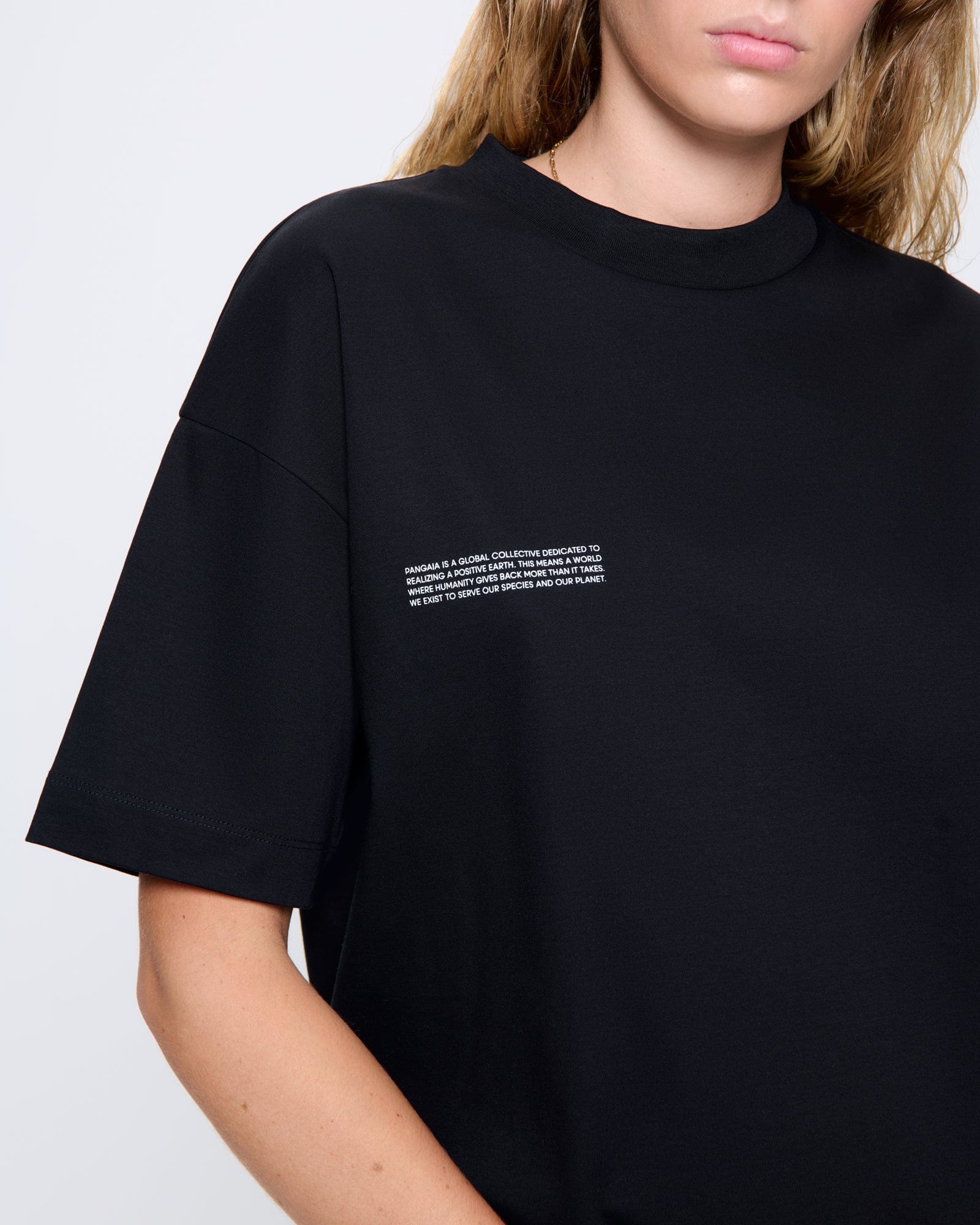 Womens Interlock T-Shirt Dress—Black - Image 4