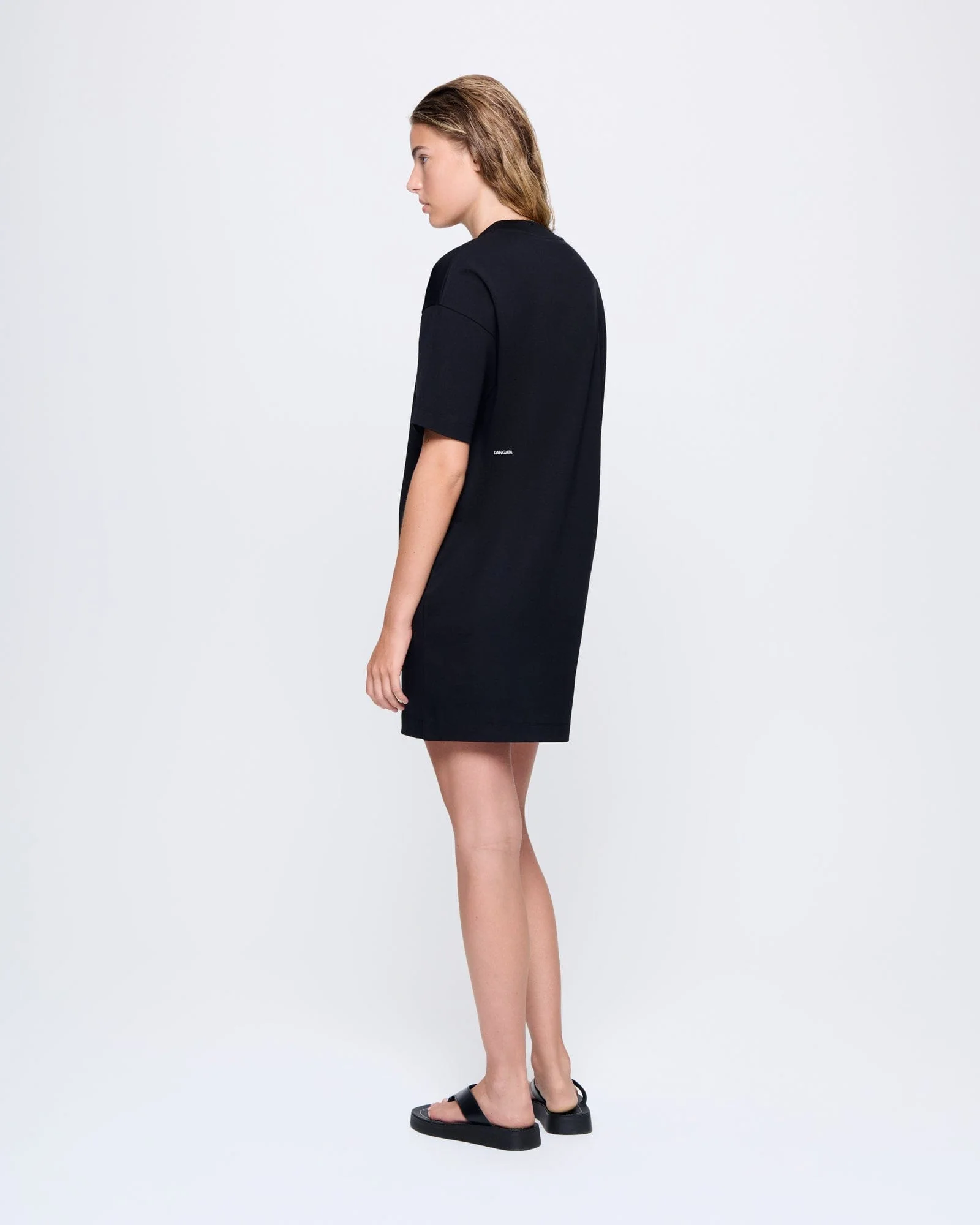 Womens Interlock T-Shirt Dress—Black - Image 5