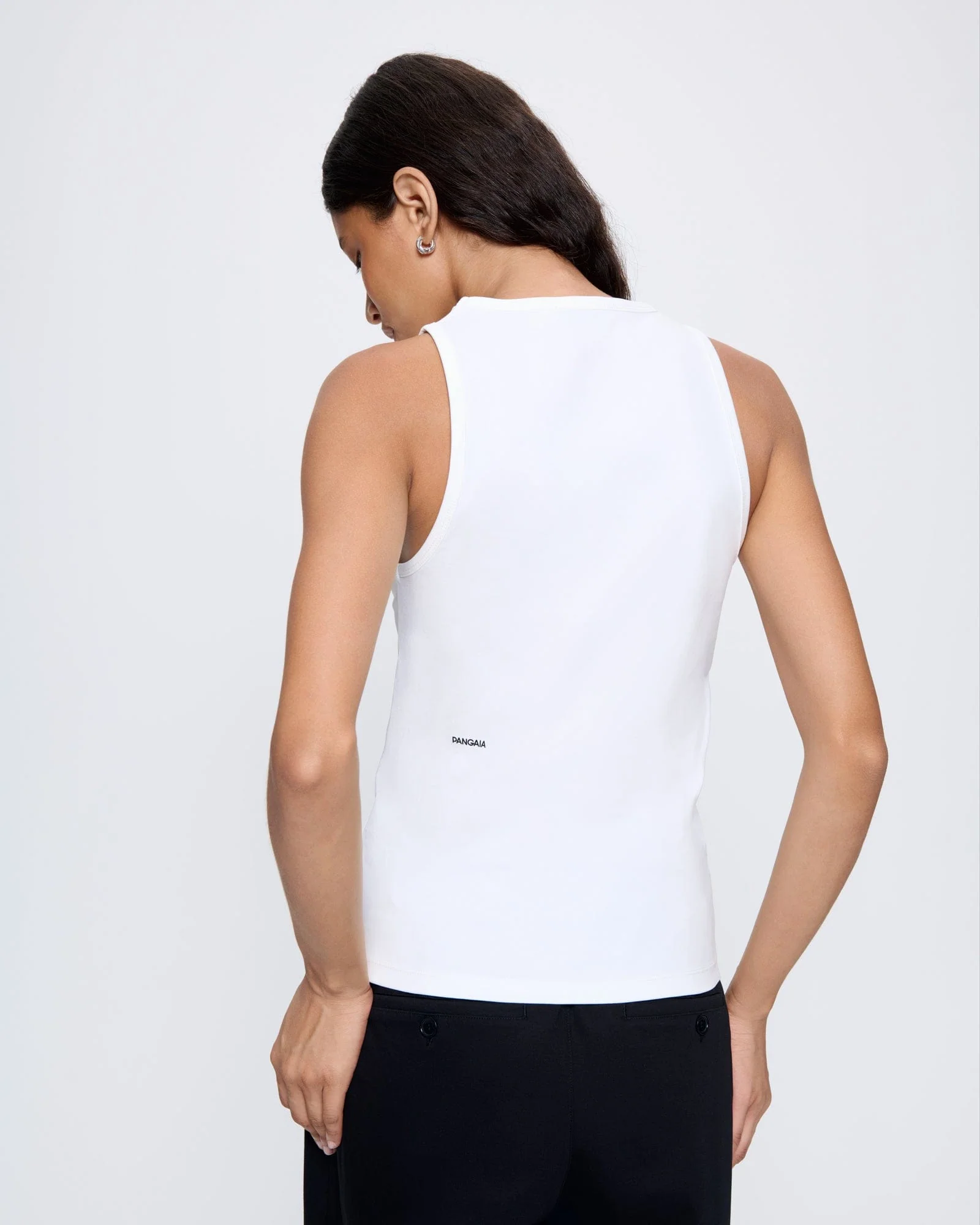 Womens Interlock Tank Top—Off-White - Image 4