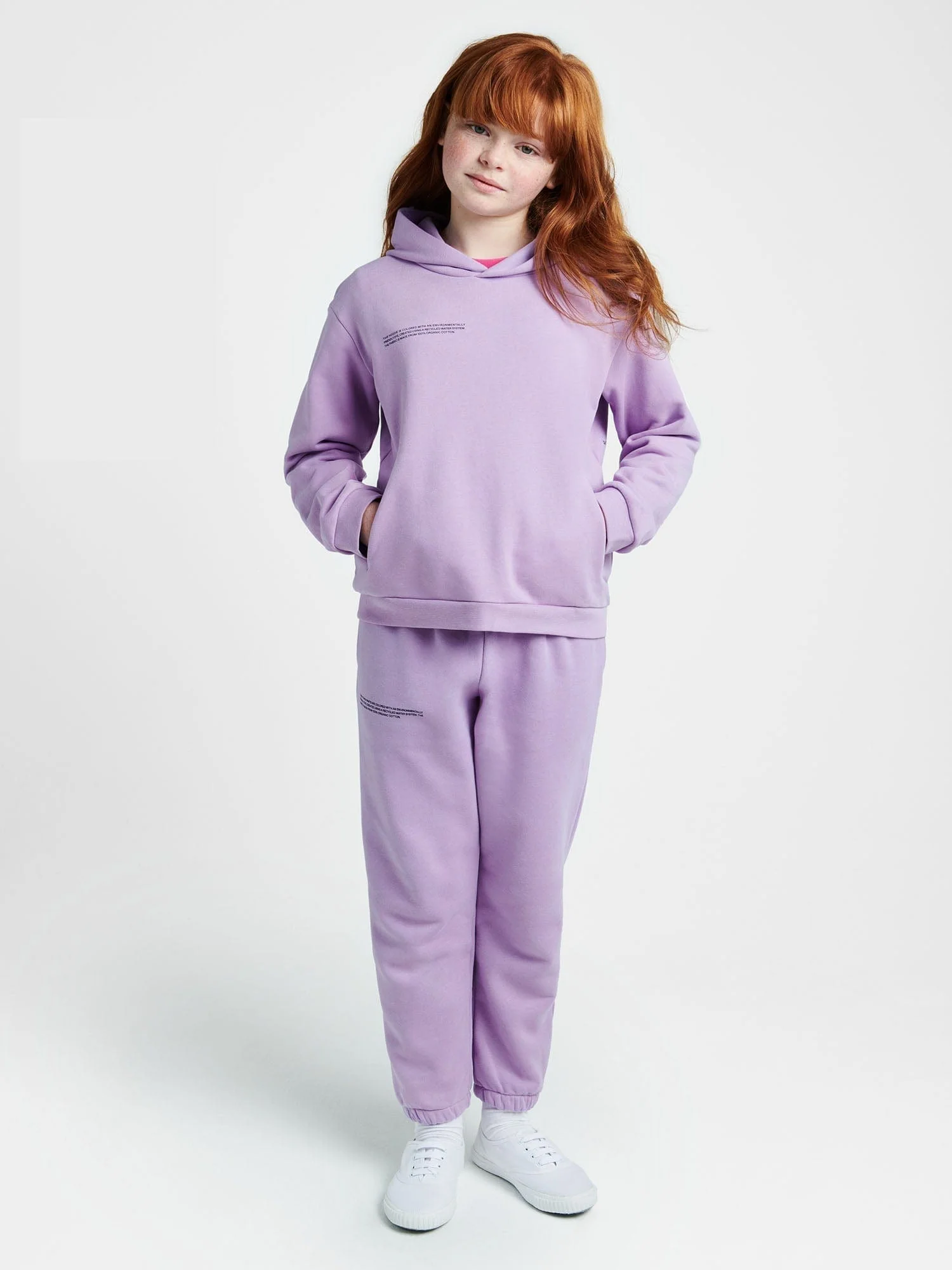 Kids' 365 Midweight Hoodie—orchid purple - Image 2