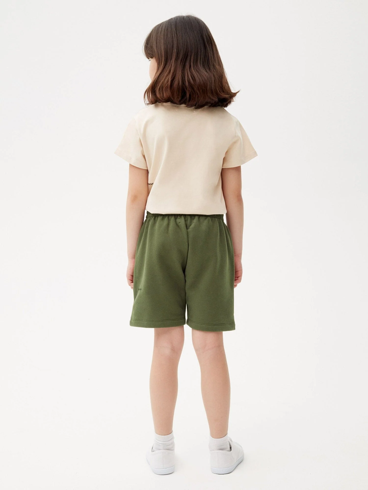 Kids' 365 Midweight Long Shorts—rosemary green - Image 3