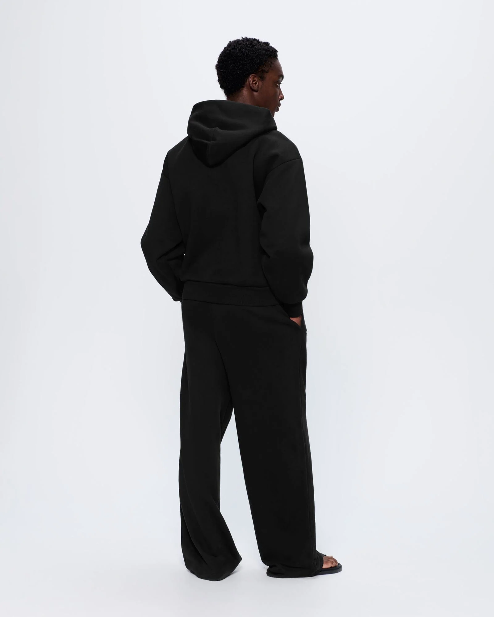 Mens 365 Heavyweight Straight Leg Track Pants—Black - Image 5
