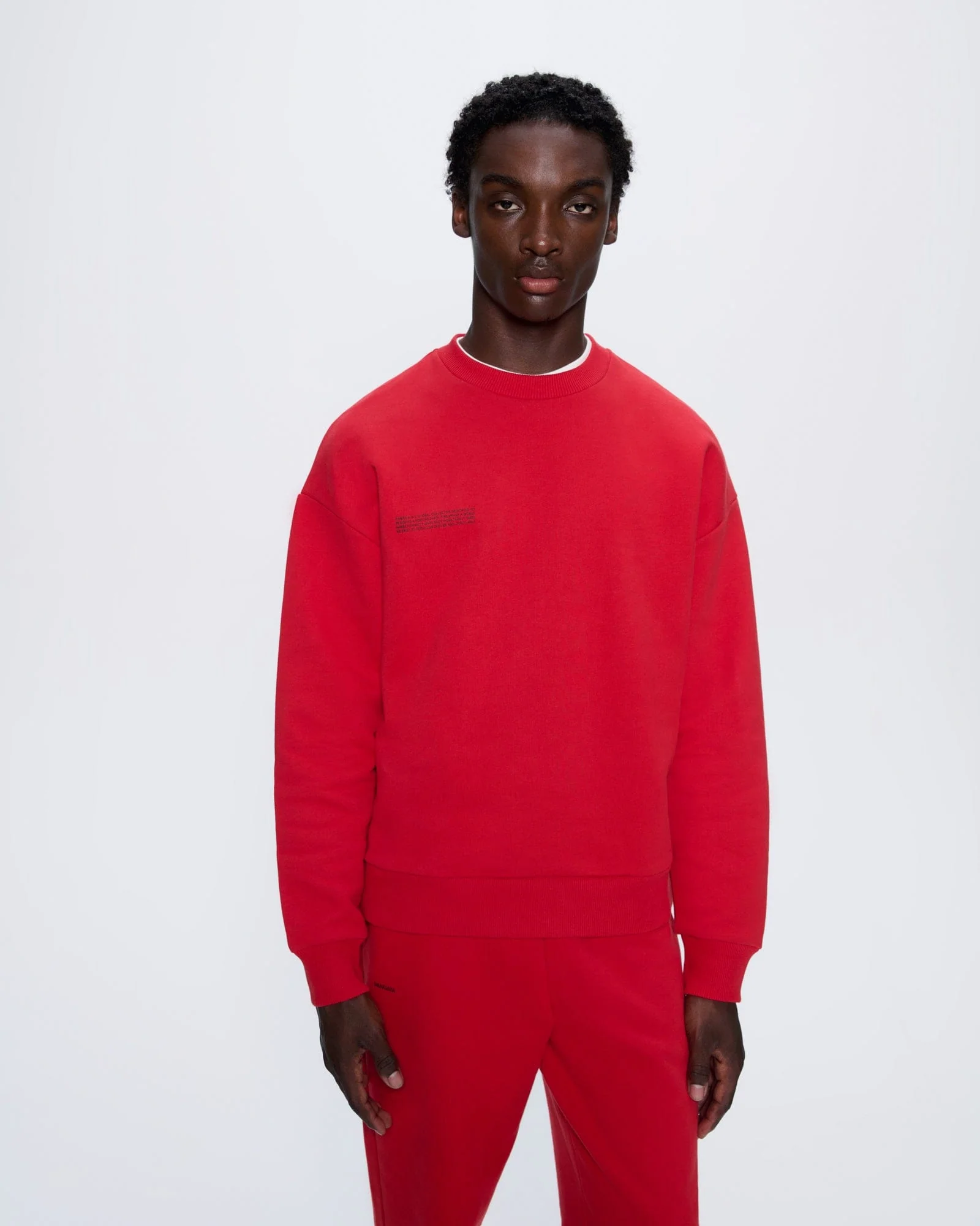 Mens 365 Heavyweight Sweatshirt—Goji Red