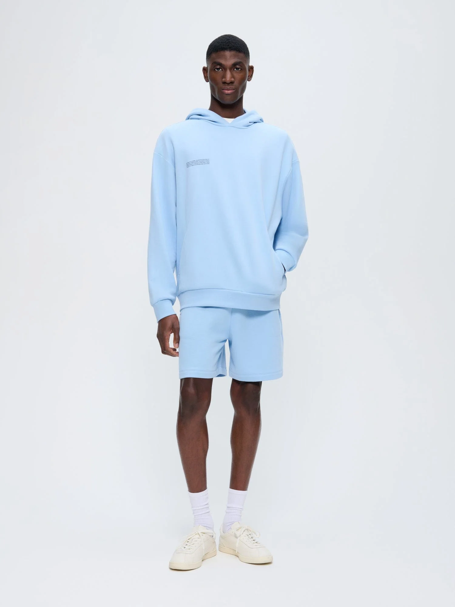 Mens 365 Midweight Mid Length Shorts—Dewdrop Blue