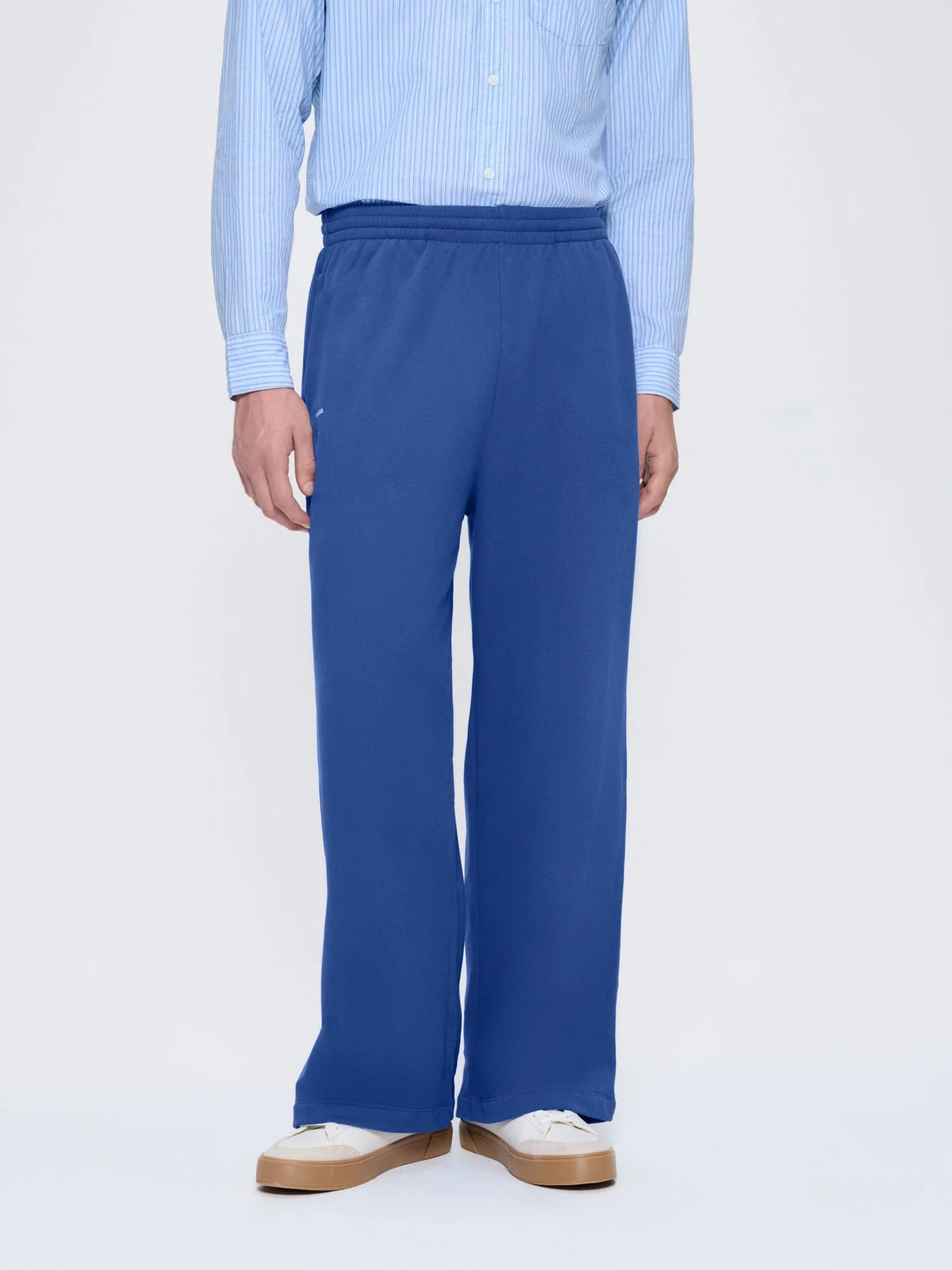 Mens 365 Midweight Straight Leg Track Pants—Gaia Blue - Image 3