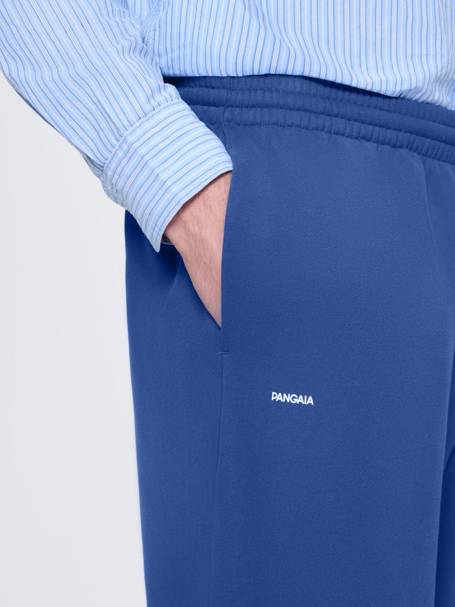 Mens 365 Midweight Straight Leg Track Pants—Gaia Blue - Image 4