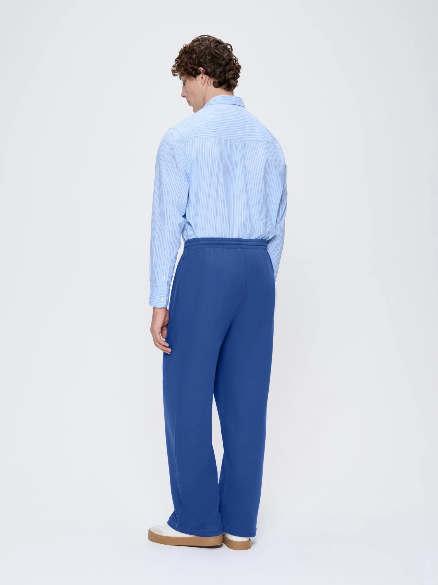 Mens 365 Midweight Straight Leg Track Pants—Gaia Blue - Image 5