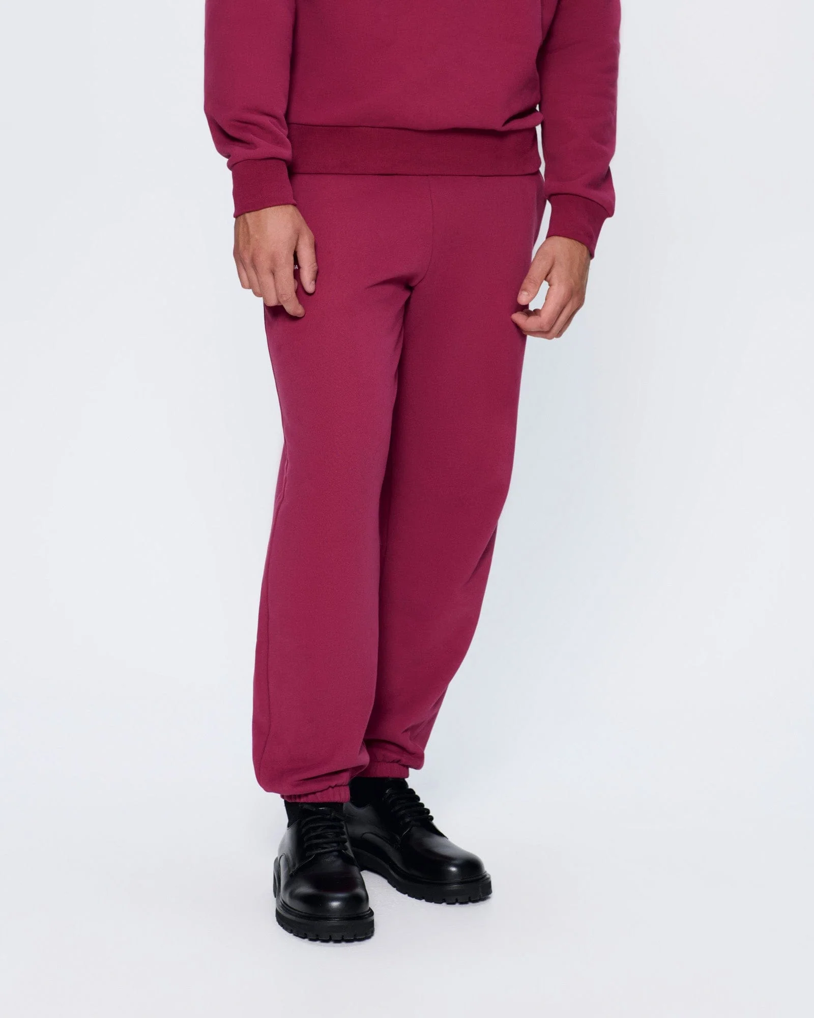 Mens 365 Midweight Track Pants—Milkyway Maroon - Image 4