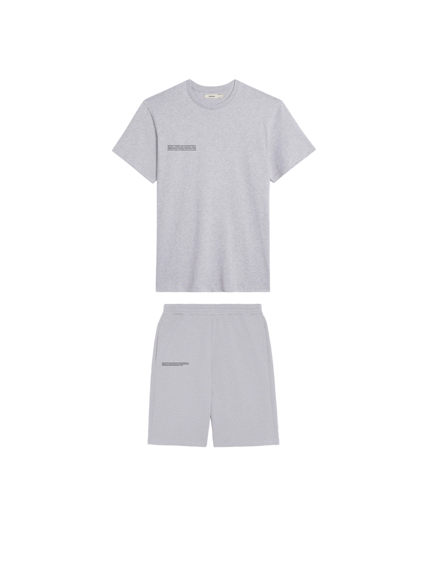 Mens 365 T-shirt and Long Shorts Bundle—Grey Marl