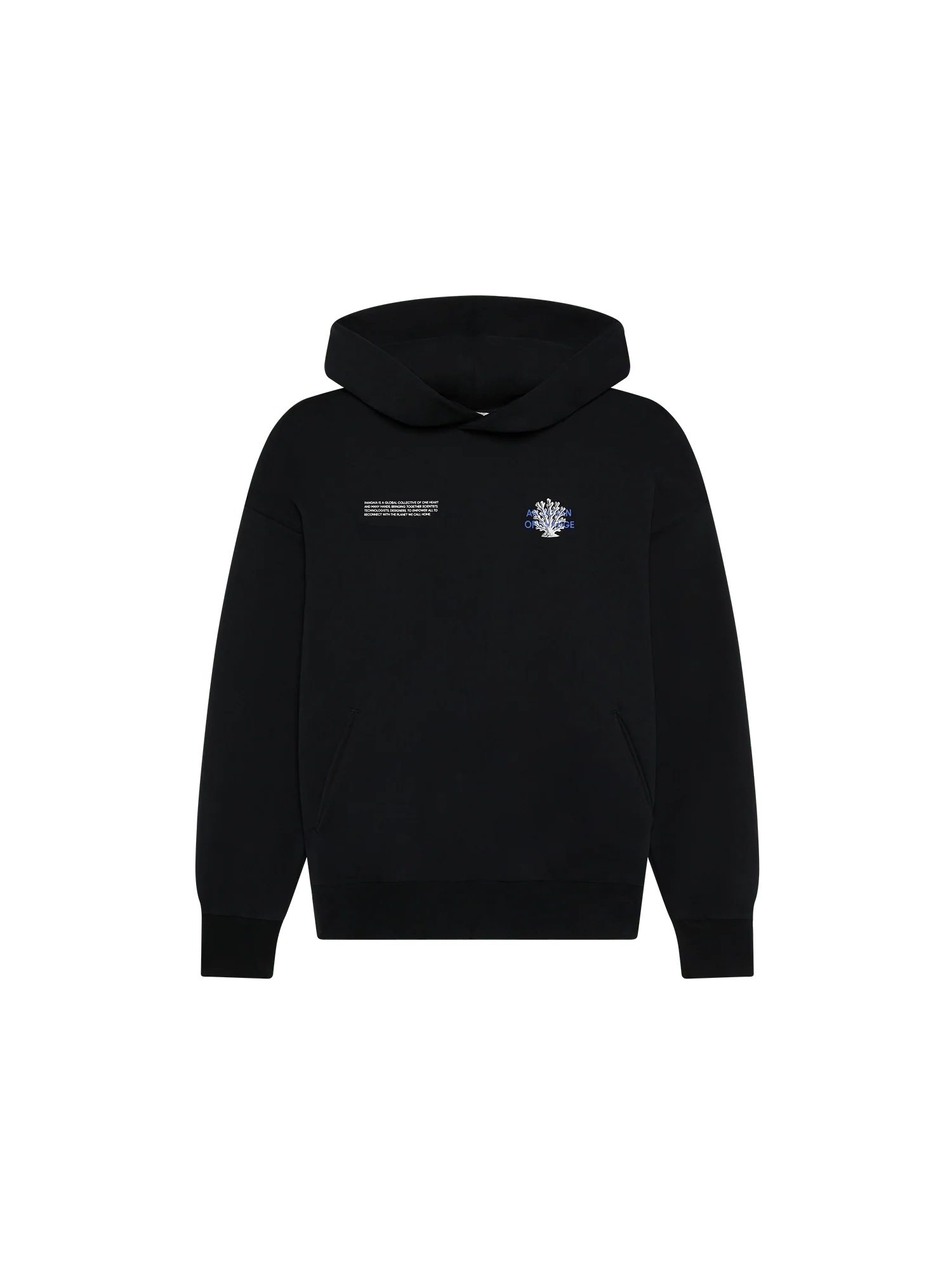 Womens Coral Gardeners Midweight Hoodie—Black