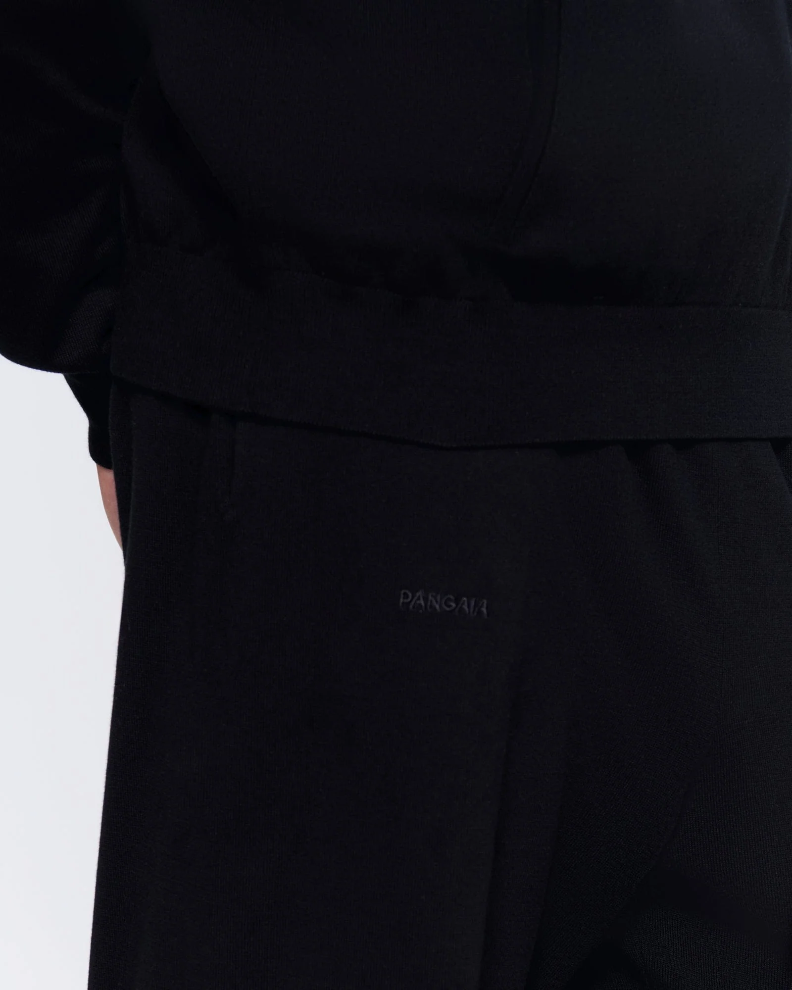 Mens DNA Knitted Straight Leg Track Pants—black - Image 4