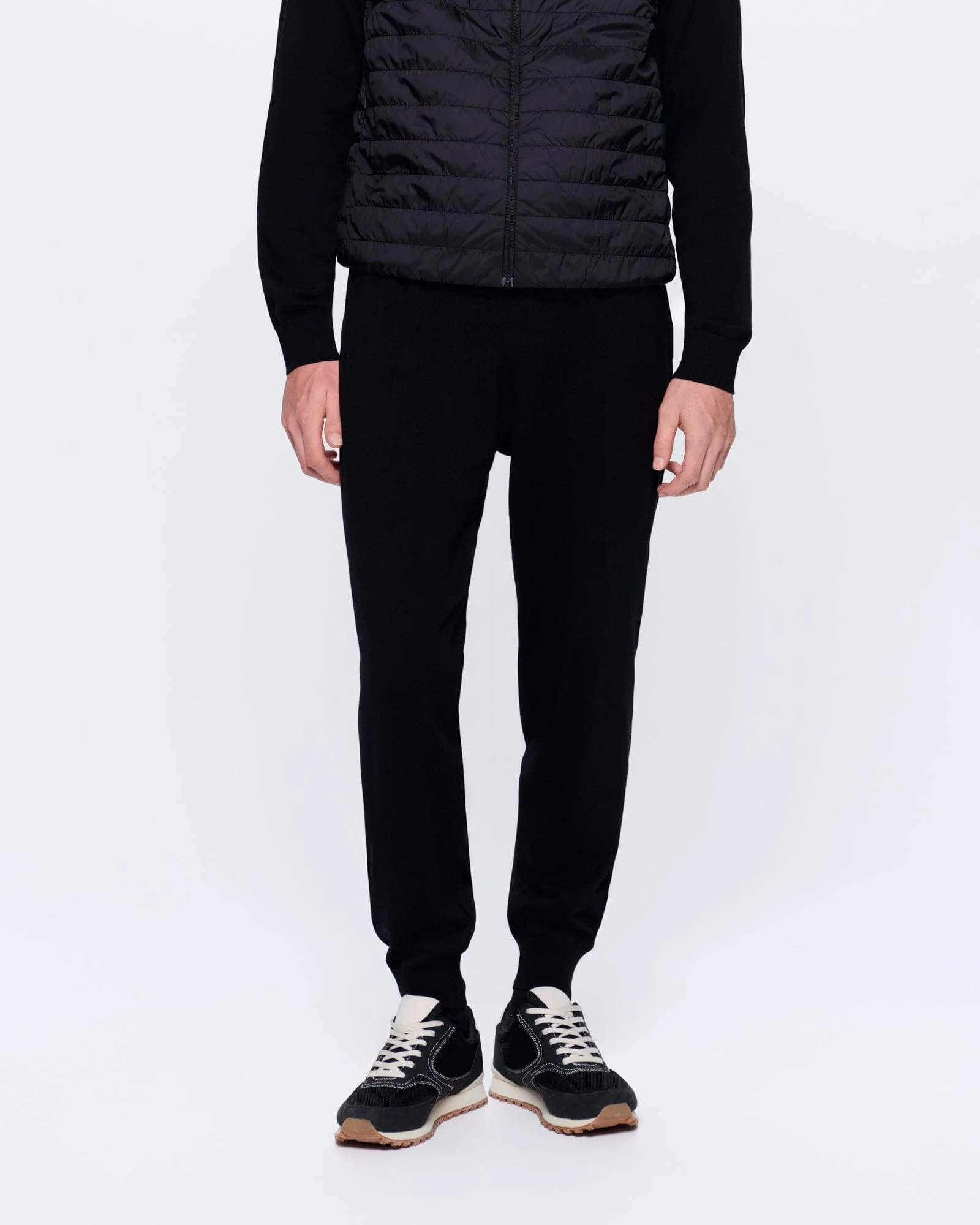 Mens DNA Knitted Track Pants—black - Image 3