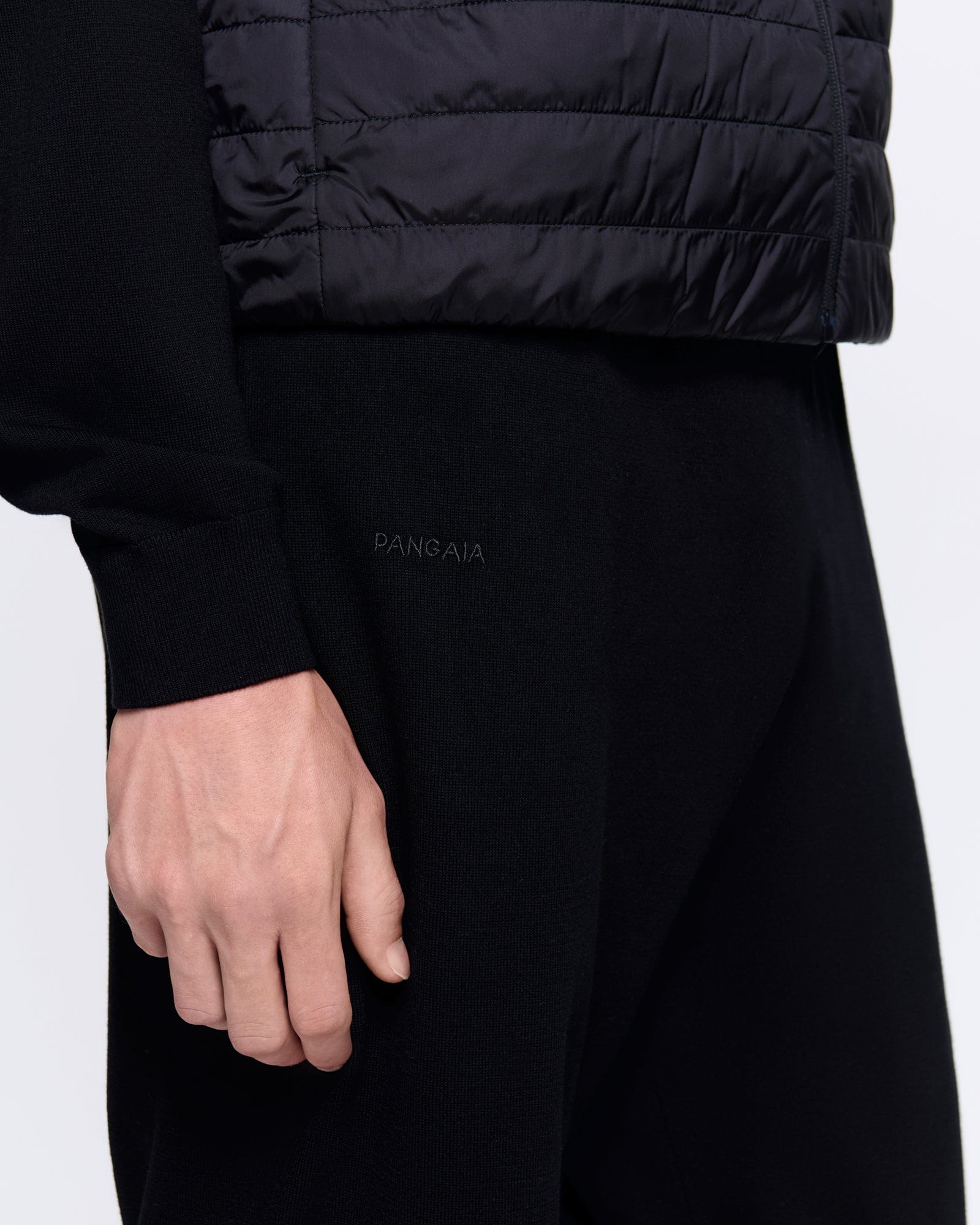 Mens DNA Knitted Track Pants—black - Image 4