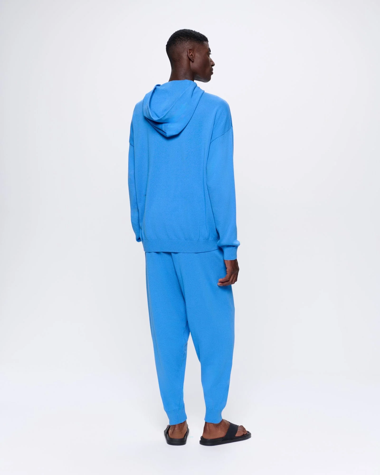 Mens DNA Knitted Track Pants—geyser blue - Image 5