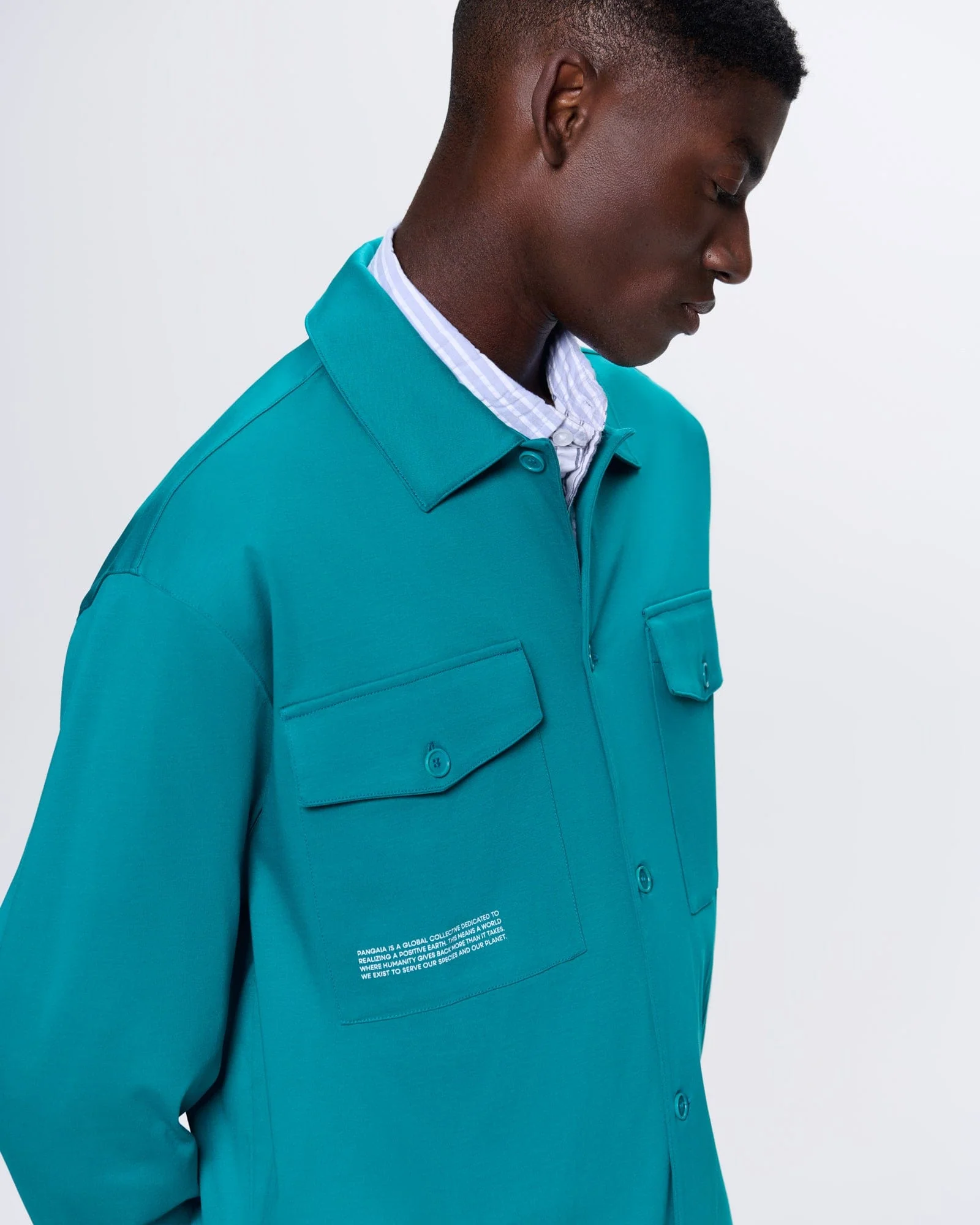 Mens Interlock Jacket—Malachite Green - Image 5