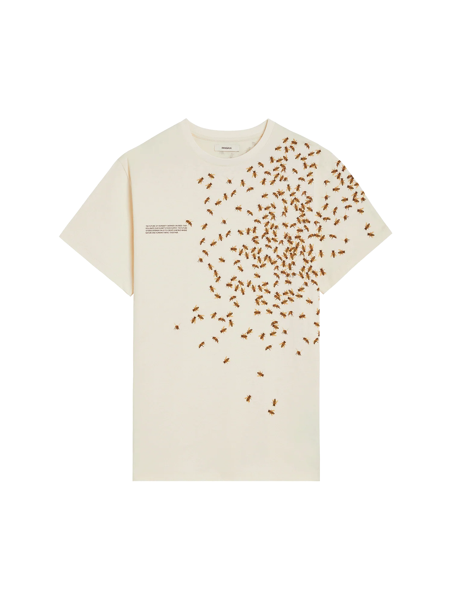 Mens Bee:wild Organic Cotton T-Shirt—Undyed - Image 2