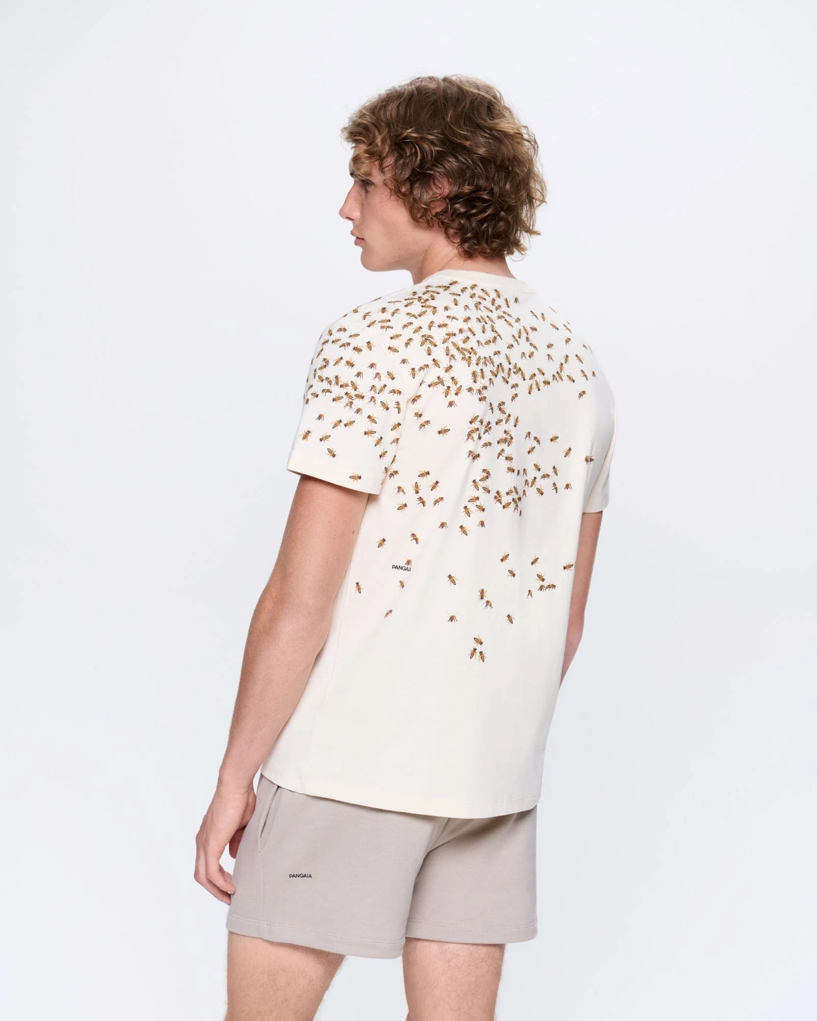 Mens Bee:wild Organic Cotton T-Shirt—Undyed - Image 4