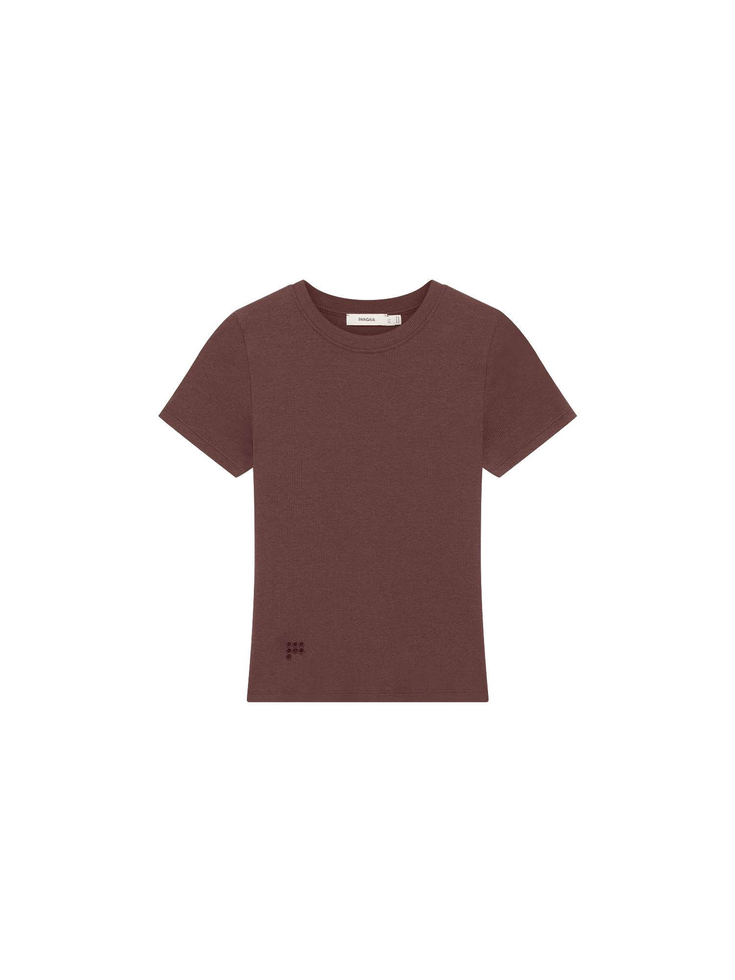 Womens Rib T-Shirt—Mahogany Brown - Image 2