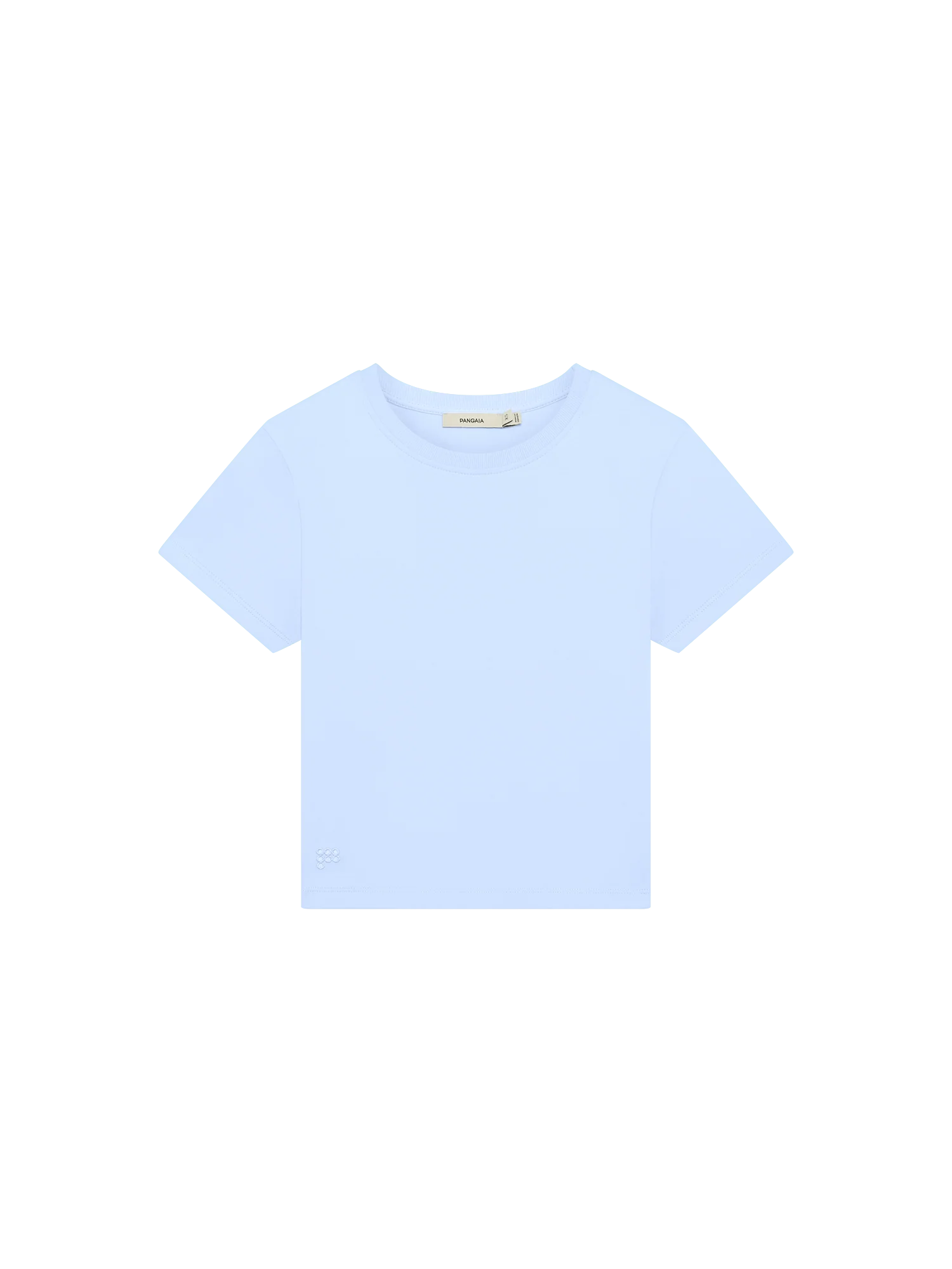 Womens Cropped T-Shirt—Wildflower Blue - Image 2