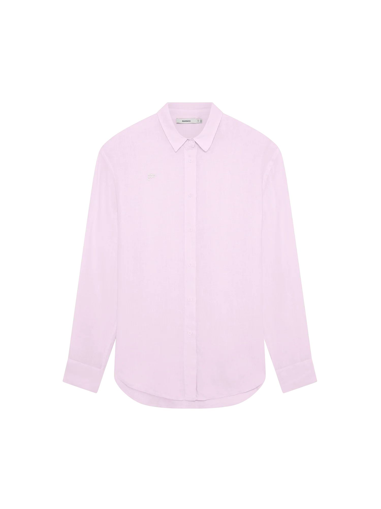 Womens Linen Overshirt—Light Lilac - Image 2
