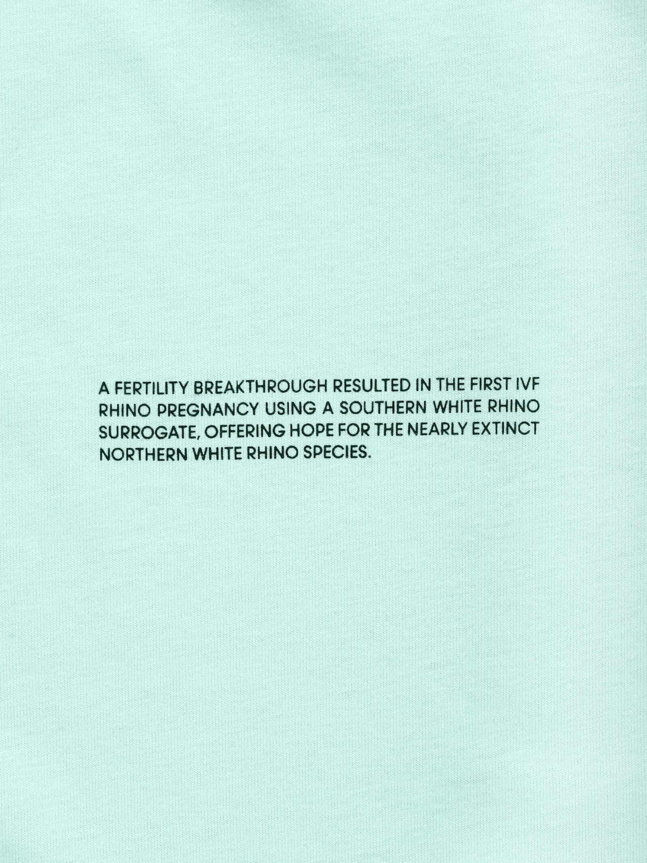 Womens White Rhino Hope T-Shirt—reflect blue - Image 4