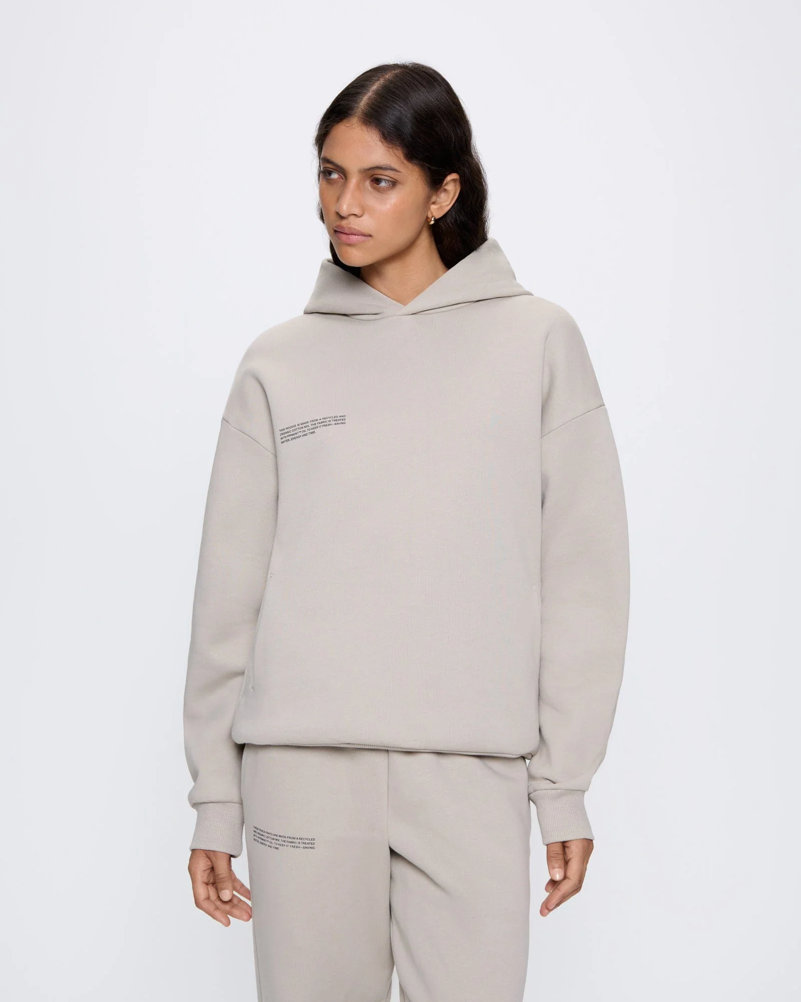 Womens 365 Heavyweight Hoodie—stone